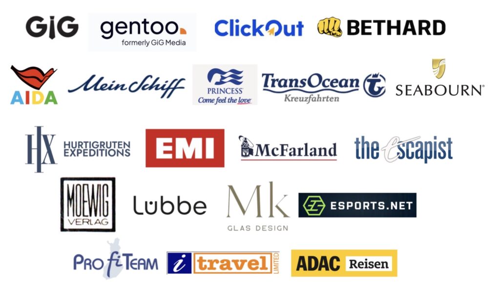 Logos von Partnern und Kunden